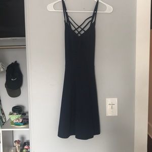 navy blue cross cross dress